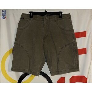 Kuhl Ramblr Shorts Mens 34 Vintage Patina Dye Green Outdoor Hiking
